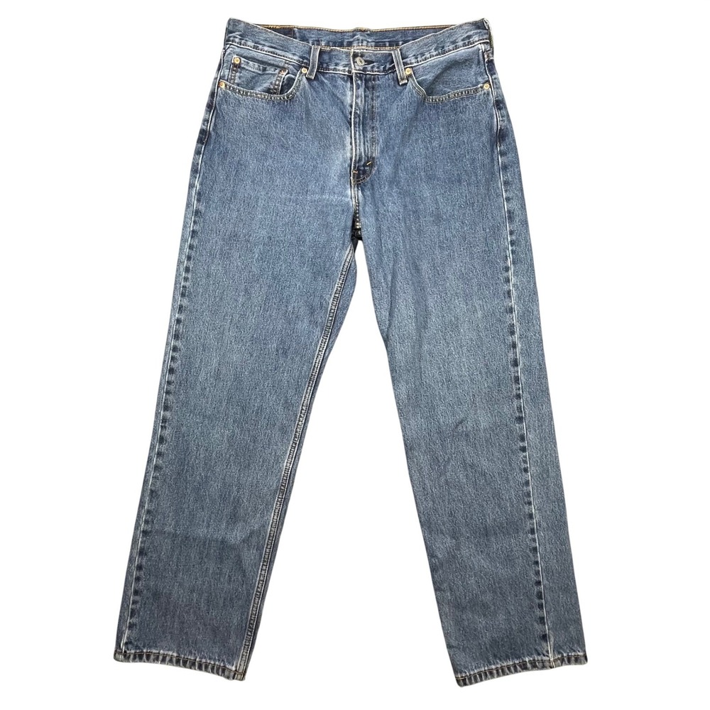 Levi's Blue 550 Relaxed Fit Tapered Leg Jeans Mens 36x32